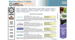 Desktop Screenshot of biosafetybuyersguide.org